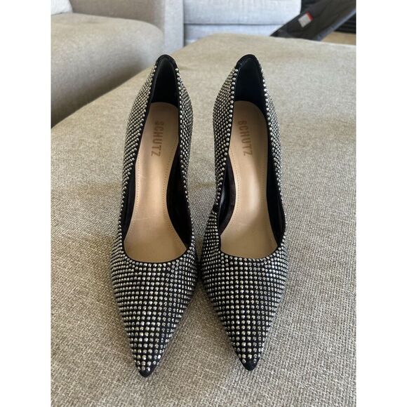 SCHUTZ Black High Stiletto Heels - Picture 2 of 6